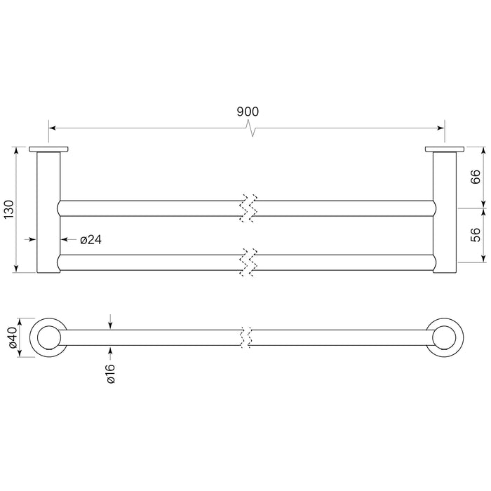 Specification line drawing 900mm