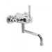 Industrica Exposed Wall Set with Mixer and Bottom Swivel Spout (Chrome)