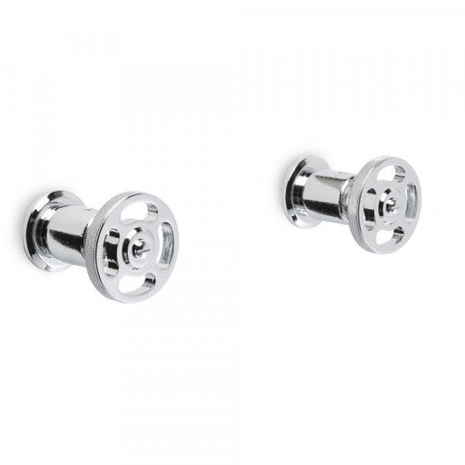 Industrica Wall Taps, Pair (Cross Handles)