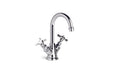 Neu England Basin Mixer with Swivel Spout (Cross Handles) (Chrome)