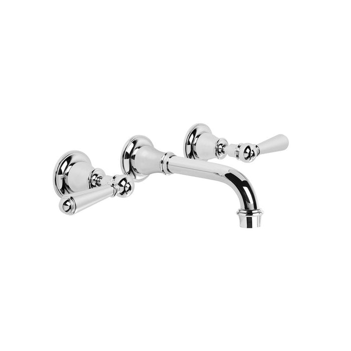 Neu England Wall Basin Set with 160mm Spout (Lever) (Chrome) (Flow Control)