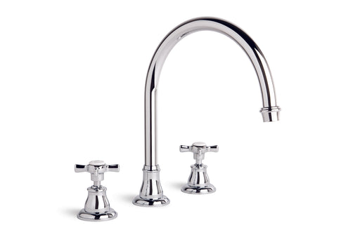 Neu Spa Set with Swivel Spout (Cross Handles) (Chrome)