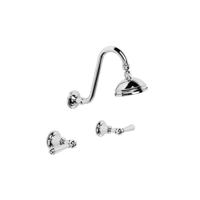 Neu England Shower Set with 100mm Ball Joint Rose (Metal Lever)