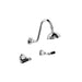 Neu England Shower Set with 100mm Ball Joint Rose (Black Porcelain Lever)