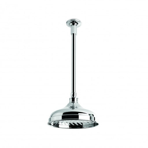 Neu England 200mm Shower Rose with 300mm Ceiling Dropper (Chrome)