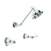 Neu England Shower Set with Adjustable Arm and 100mm Rose (Lever) (Chrome)