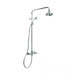 Neu England Exposed Shower Set with 150mm Rose, Rail Shower and Diverter (Chrome)