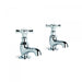 Neu England Pillar Taps Pair (Cross Handles) (Chrome)