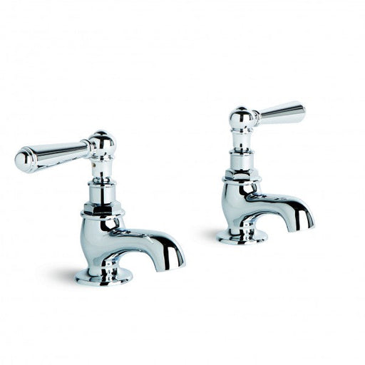 Neu England Pillar Taps Pair (Levers) (Chrome)