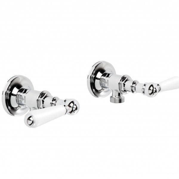 Neu England Washing Machine Stops, Pair (Levers) (Chrome)