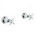 Neu England Wall Taps Pair (Cross Handles) (Chrome)