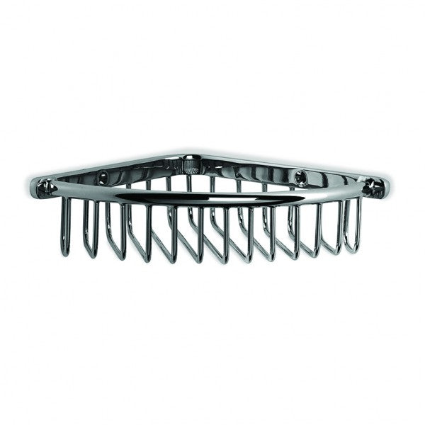 Neu England Corner Soap Basket (Chrome)