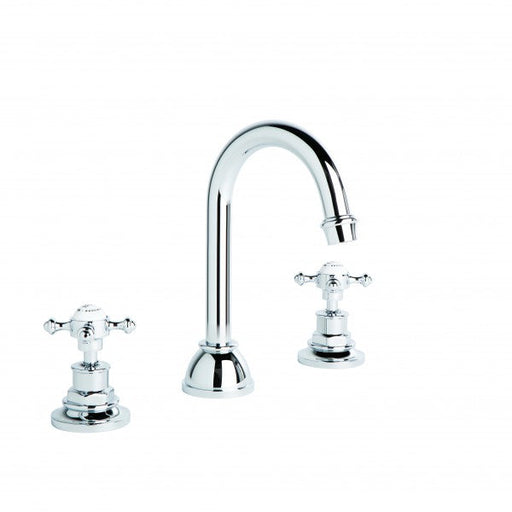 Winslow Basin Set with Swivel Spout (Cross Handles) (Chrome)