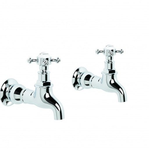 Winslow Bib Taps, Pair (Cross Handles) (Chrome)