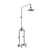 Winslow Bath Overhead Shower Set Exposed with Mixer and 150mm Rose (Lever) (Chrome)