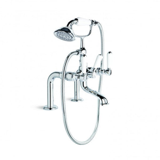 Winslow Bath Mixer with Handshower, Hob Mount (Lever) (Chrome)