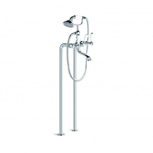 Winslow Bath Mixer with Handshower, Floor Mount (Lever) (Chrome)