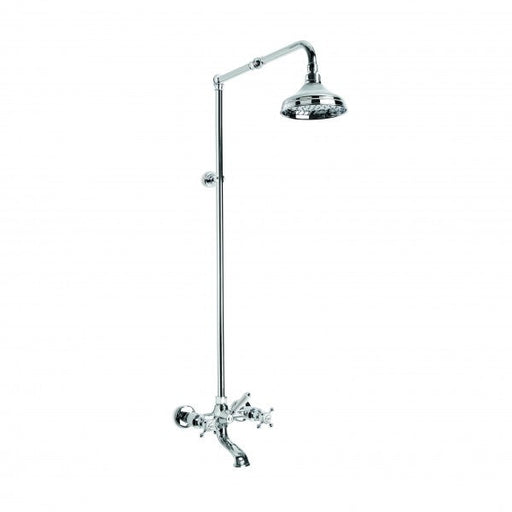 Winslow Bath/OverHead Shower, 150mm Rose (Cross Handles) (Chrome)