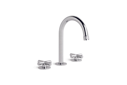 Yokato Basin Set with Swival Spout and Cross Handles (Chrome)