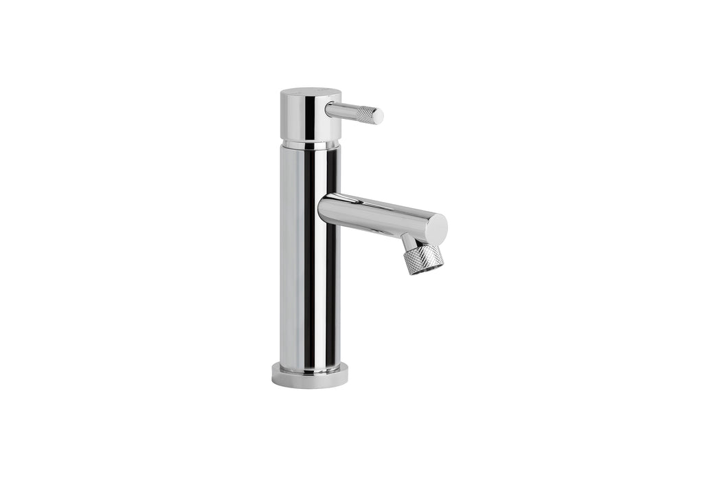 Yokato Basin Mixer with Knurled Lever Handle (Chrome)