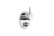 Yokato Shower/Bath Mixer with Diverter (Knurled Lever) (Chrome)