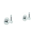 Yokato Wall Taps Pair (Knurled Levers) (Chrome)