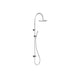 City Plus High Arch Shower Set Universal Top or Bottom Inlet with Microphone Style Handshower (Chrome)
