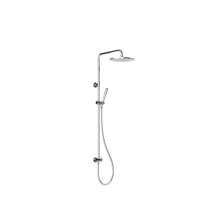 City Plus Squareline Shower Set Universal Top or Bottom Inlet with Multifunction Style Handshower (Chrome)