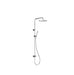 City Plus Squareline Shower Set Universal Top or Bottom Inlet with Multifunction Style Handshower (Chrome)