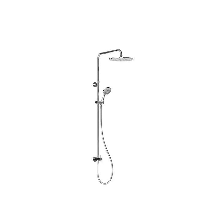 City Plus Squareline Shower Set Universal Top or Bottom Inlet with Multifunction Handshower (Chrome)