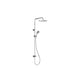 City Plus Squareline Shower Set Universal Top or Bottom Inlet with Multifunction Handshower (Chrome)