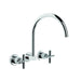 City Plus Wall Set With Swivel Spout (Chrome)