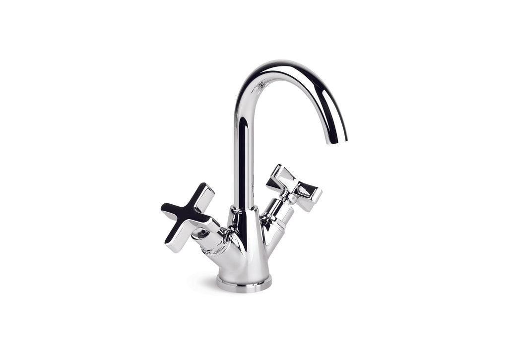 City Que Basin Mixer with Swivel Spout (Chrome)