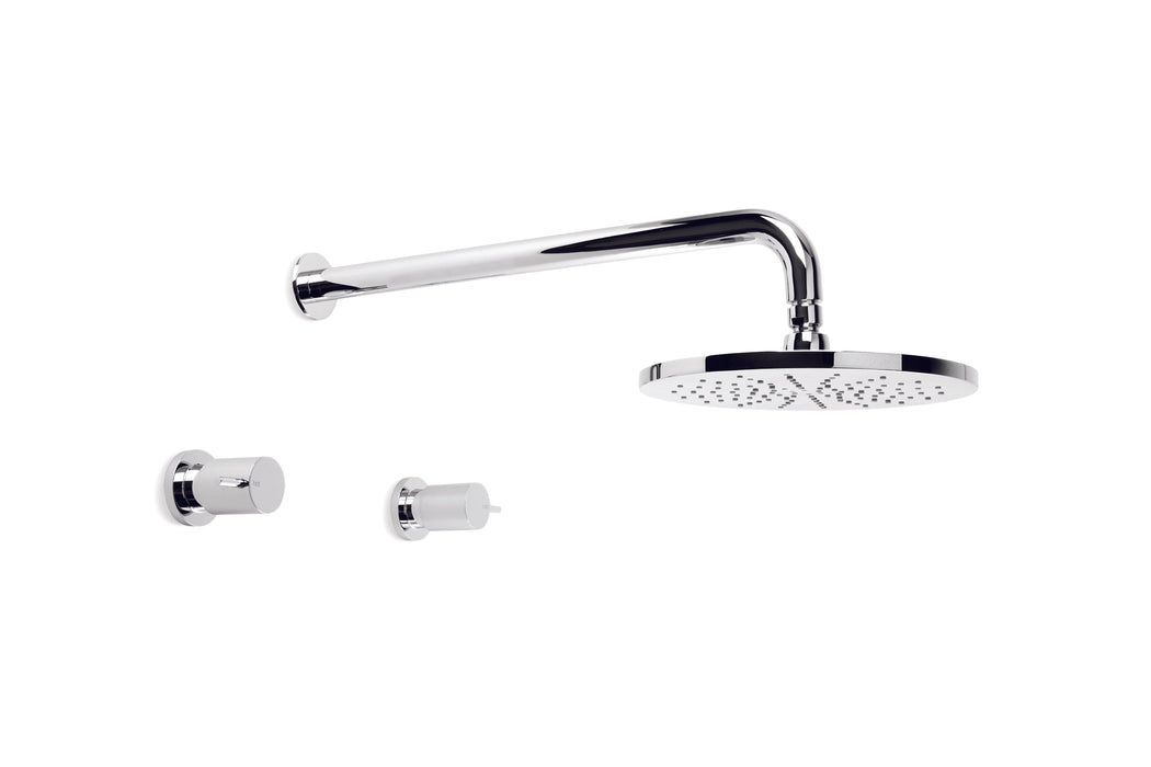 City Stik Shower Set with 225mm Rose (Chrome)