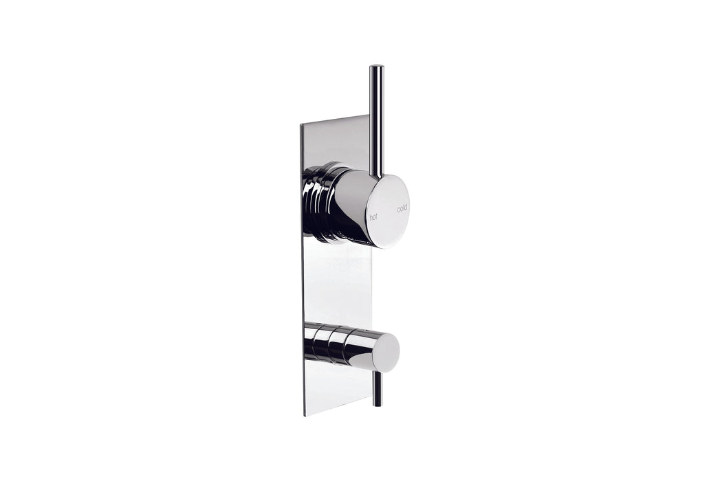 City Stik Shower/Bath Diverter Mixer with Rectangular Plate (Chrome)