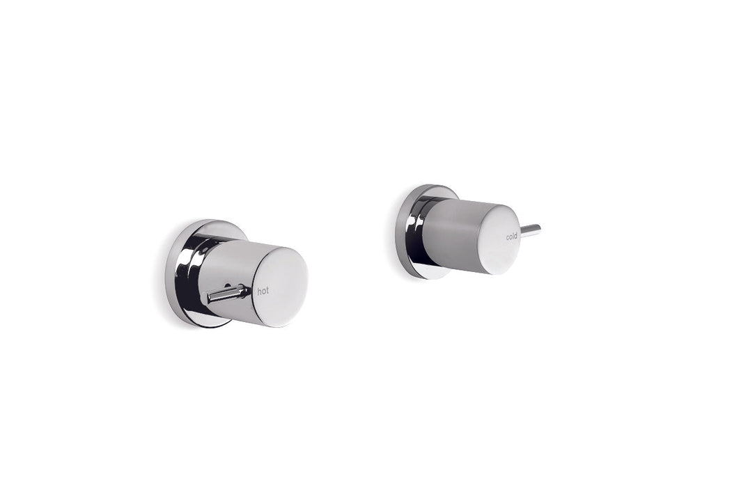 City Stik Wall Taps, Pair (Chrome)
