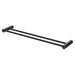 Vivid Slimline Double Towel Rail 600mm (Matte Black)