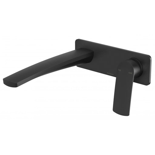 Mekko Wall Basin/Bath Mixer Set 200mm (Matte Black
