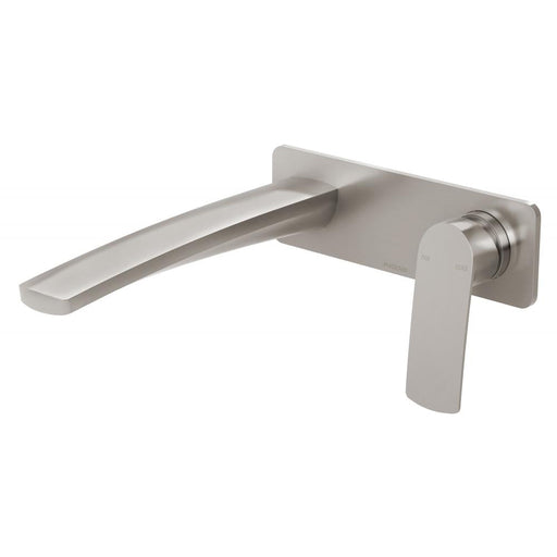 Mekko Wall Basin/Bath Mixer Set 200mm (Brushed Nickel)