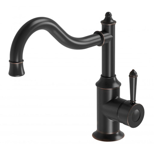 Nostalgia Sink Mixer 220mm Shepherds Crook (Antique Black)