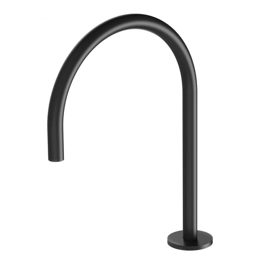 Vivid Slimline Hob Sink Outlet 220mm Gooseneck (Matte Black)