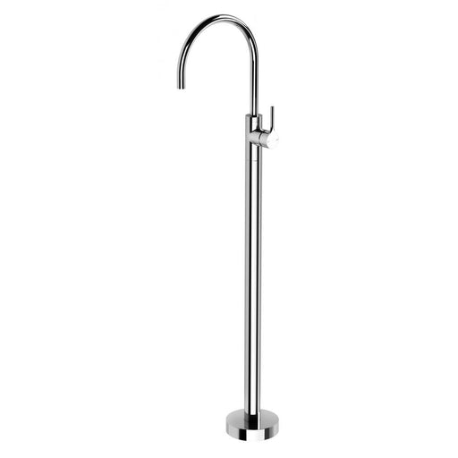 Vivid Slimline Oval Floor Mounted Bath Mixer (Chrome)