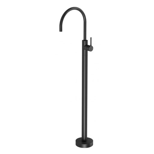 Vivid Slimline Oval Floor Mounted Bath Mixer (Matte Black)