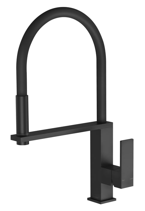 Vezz Flexible Hose Sink Mixer (Square) (Matte Black)