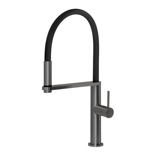 Blix Flexible Hose Sink Mixer (Round) (Brushed Carbon)