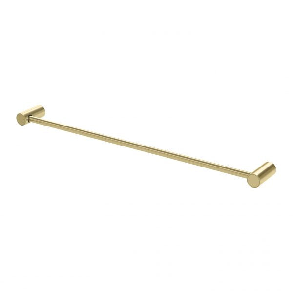 Vivid Slimline Single Towel Rail 600mm (Brushed Gold)