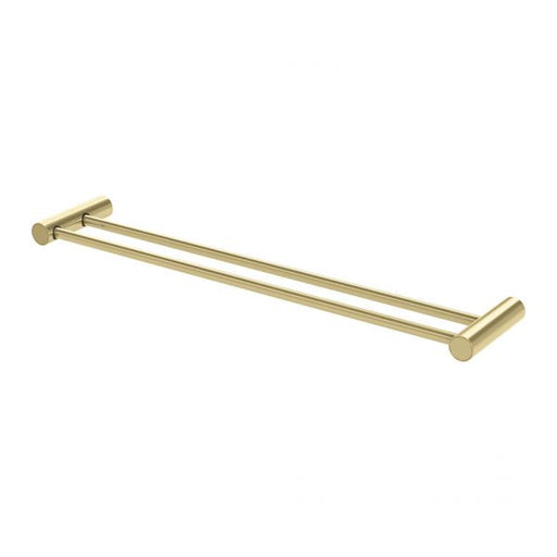 Vivid Slimline Double Towel Rail 600mm (Brushed Gold)