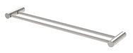Vivid Slimline Double Towel Rail 600mm (Brushed Nickel)