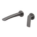 Mekko Wall Basin/Bath Set with 200mm Outlet Round Plates (Brushed Carbon)