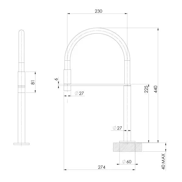 Specification Line Drawing